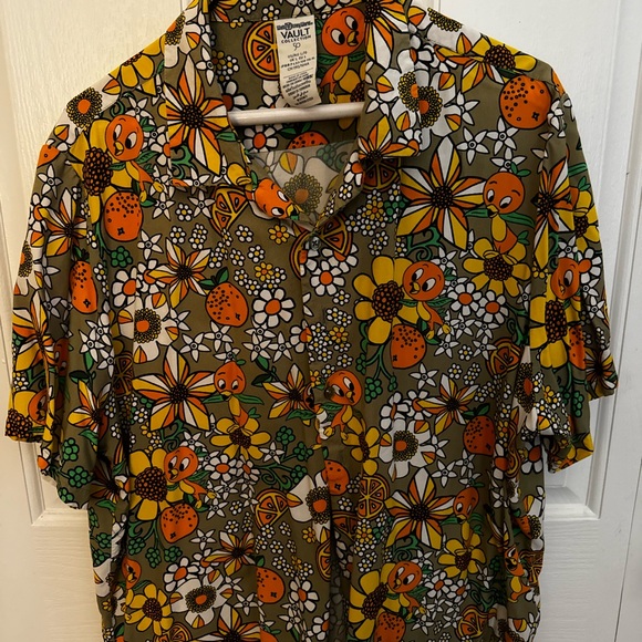 Disney Other - Vault by Vans Floral and Fruit Print Shirt